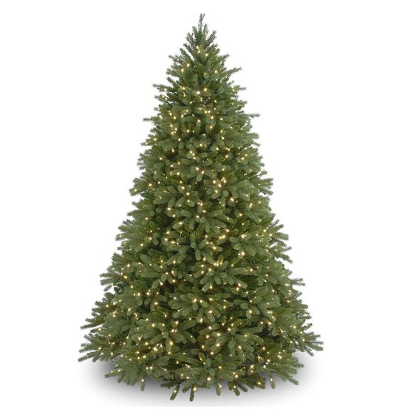 Amazon.com: National Tree Company  National Tree Pre-lit Artificial Christmas Tree Pre-strung White Lights & Stand